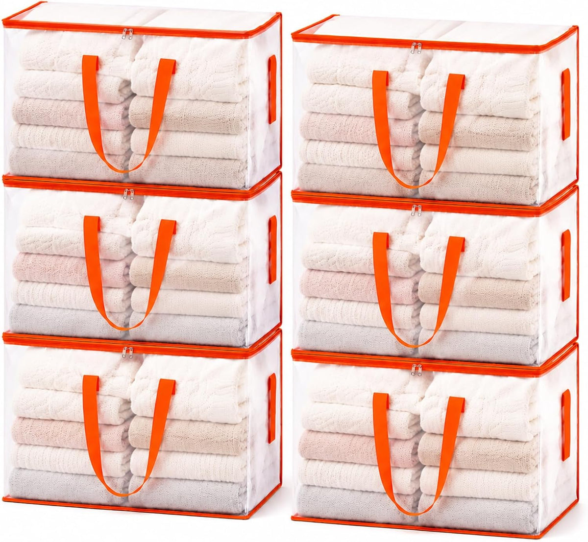 KYODOLED 10-Pack Clear Moving Bags Heavy Duty Extra Large, Storage Totes