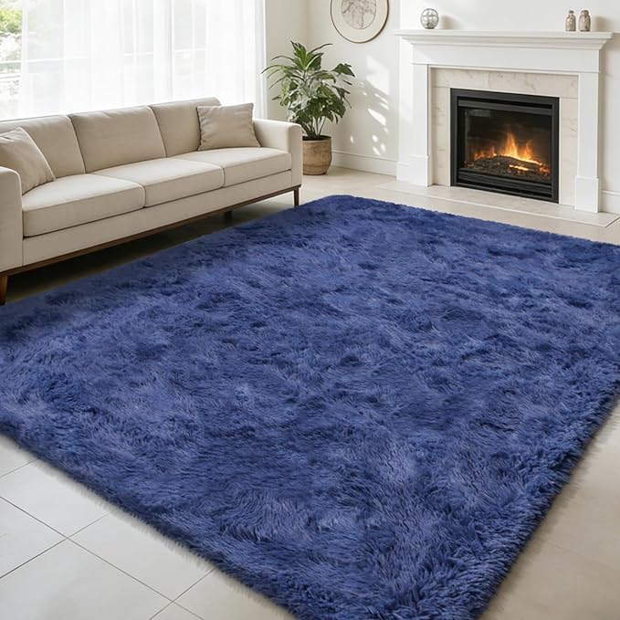 6x9 Fluffy Area Rug for Living Room, Shag Area Rugs for Bedroom by yulidayang