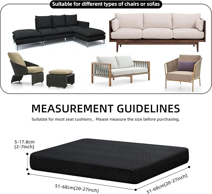 Outdoor Cushion Covers Set, Replacement - Image 2