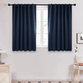 Deconovo Solid Back Tab and Rod Pocket Curtains Thermal Insulated Blackout by Deconovo