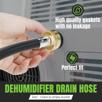8FT Leakproof Dehumidifier Drain Hose with 3/4" FHT Rustproof Connector