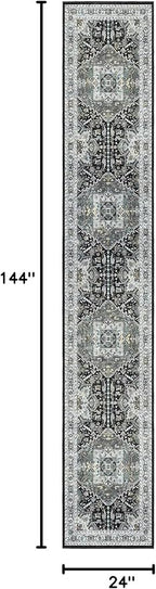 Madane Runner Rugs 2x12 Extra Long, Washable Non-Slip Hallway Runner Rug - Image 2