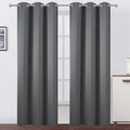 LEMOMO Frost Grey Thermal Blackout Curtains/42 x 95 Inch/Set of 2 Panels Room by Lemomo