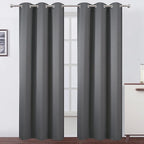 LEMOMO Frost Grey Thermal Blackout Curtains/42 x 95 Inch/Set of 2 Panels Room by Lemomo