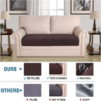H.VERSAILTEX Super Stretch Individual Seat Cushion Covers Sofa Covers Couch - Image 2
