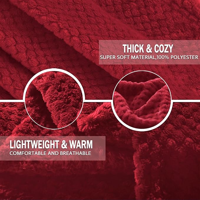 Exclusivo Mezcla Fleece Throw Blanket Extra Large, Super Soft and Warm Blankets - Image 5