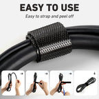 Hitotsu 164ft x1/2 inch Reusable Fastening Cable Ties, 82ft x 2Rolls