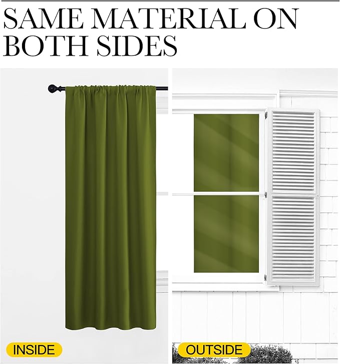NICETOWN Bedroom Curtains Draperies - Image 6