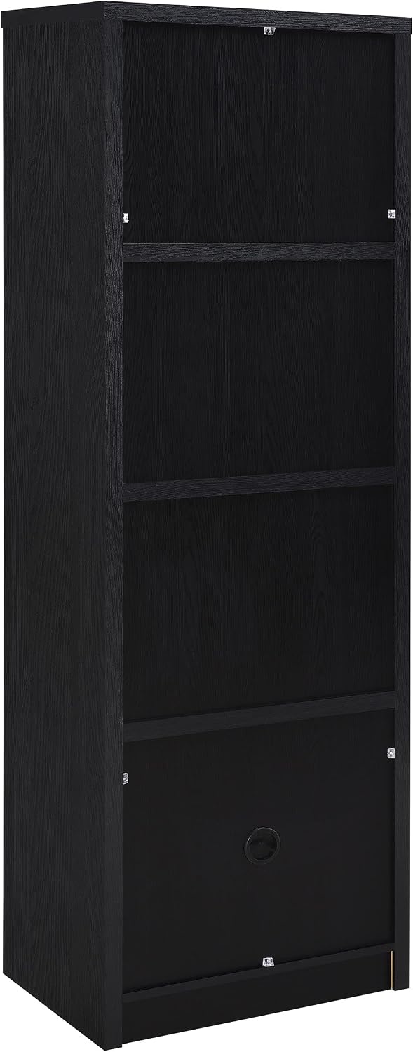 Coaster Winfield Media Tower with Shelves and Cabinet Black 706224