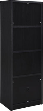 Coaster Winfield Media Tower with Shelves and Cabinet Black 706224
