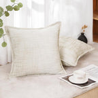 HPUK Fall Chenille Soft Throw Pillow Covers 18x18 Set of 2, Accent Cushion - Image 3