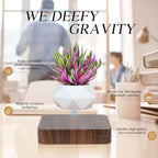 Levitating Air Bonsai Pot,Cool Stuff, Rotation Flower Pot Planters, Potted Plant Home Desk Decor in Flower Pots & Planters from Home & Garden on (Dark Color)