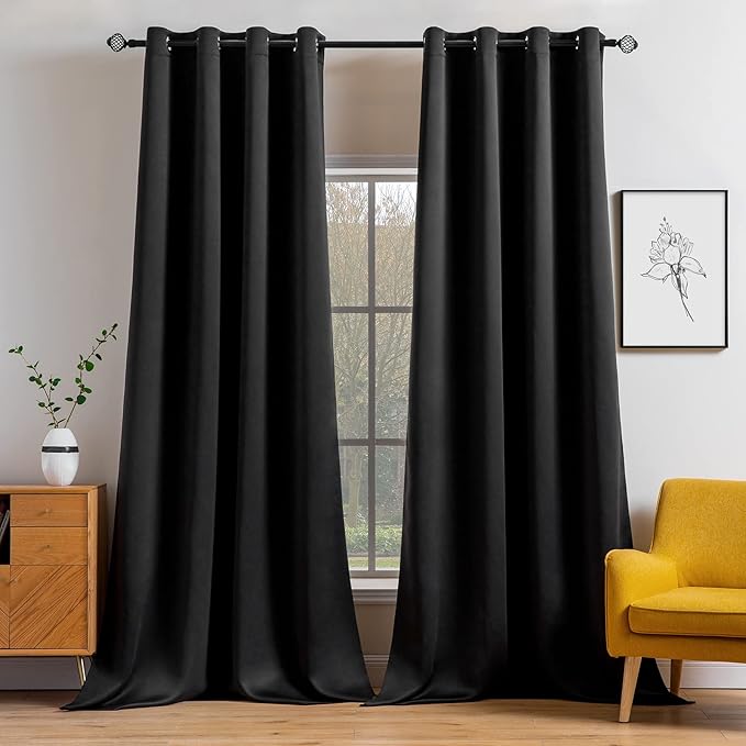 MIULEE Blackout Curtains 96 Inches Long by MIULEE