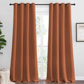 NICETOWN Burnt Orange Blackout Extra Long Curtains by NICETOWN
