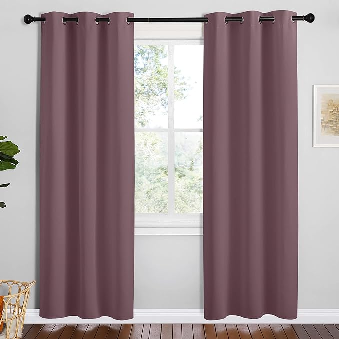 NICETOWN Dry Rose Room Darkening Curtains by NICETOWN