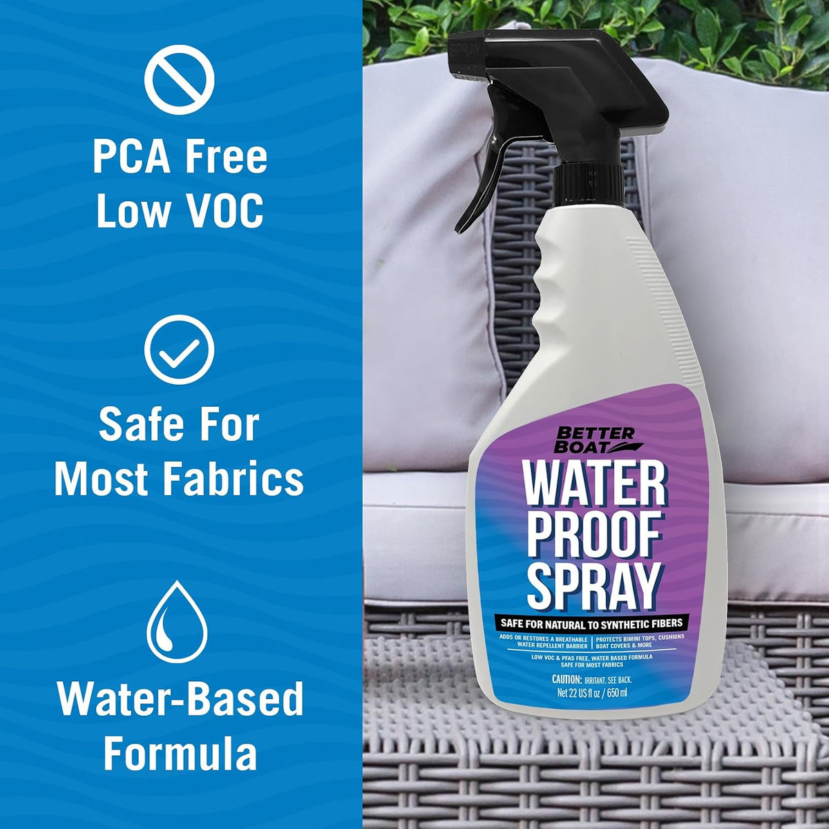 Fabric Waterproof Spray, 22 Fl Oz Heavy Duty Protector and Repellent
