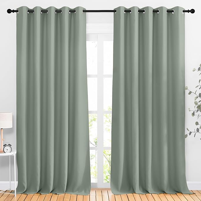 NICETOWN Blackout Large Bedroom Curtains 90 inches Long by NICETOWN