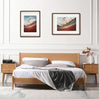 Solid Walnut Wood 12x16 Picture Frame for Wall Mount Display