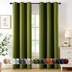 MIULEE Light Olive Green Blackout Curtains by MIULEE