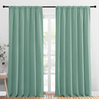 NICETOWN 2 Panels Blackout Curtains, Rod Pocket Thermal Insulated Drapess by NICETOWN