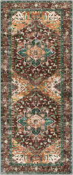 Yamaziot Washable Runner Rug, 2x5 Non-Slip Boho Vintage Hallway Rug Runner - Image 2