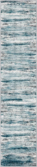KOZYFLY Modern Abstract Hallway Runner Rug, 2.6x12 Washable Rug Runner Non-Slip - Image 8