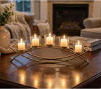 Seraphic Centerpieces for Tables, Dining Room Candle Holder Decor, Gold