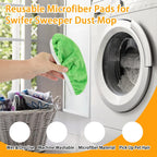 Unoutur Reusable Dry Sweeping Cloths Microfiber Wet Mop Pads Compatible with Swiffer Sweeper Mop Replacement Sweeping Mopping pad Refills for Hardwood Surface Floor Cleaning (16PCS)