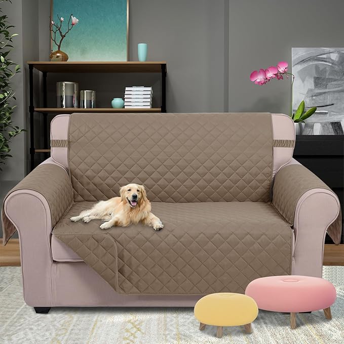 U-NICE HOME Loveseat Sofa Cover Reversible Couch Cover - Image 2