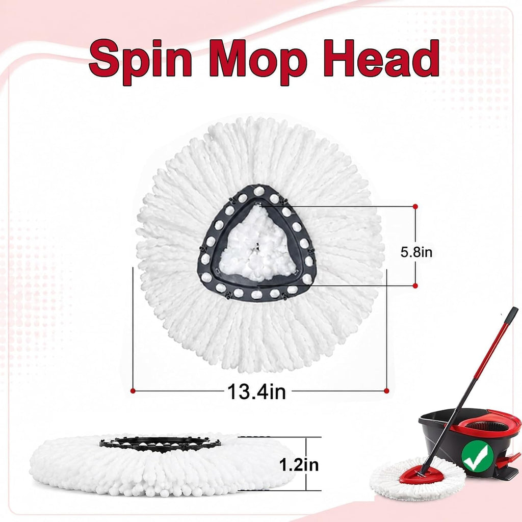 20PCS Mop Head Replacements,Machine Washable, Efficient Pet Hair Removal