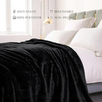 Exclusivo Mezcla Plush Fuzzy Fleece Bed Blanket Queen Size, Super Soft - Image 4