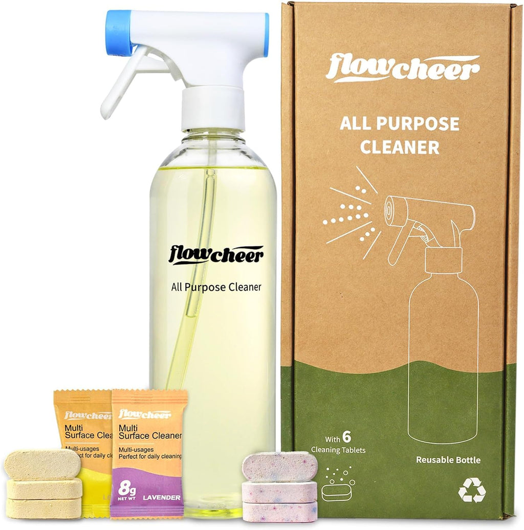 flowcheer Multi Surface Cleaner Refills -12 Pack(Lemon)