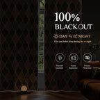 Beauoop 100% Blackout Curtains 90 Inches Long 2 Panels - Image 2