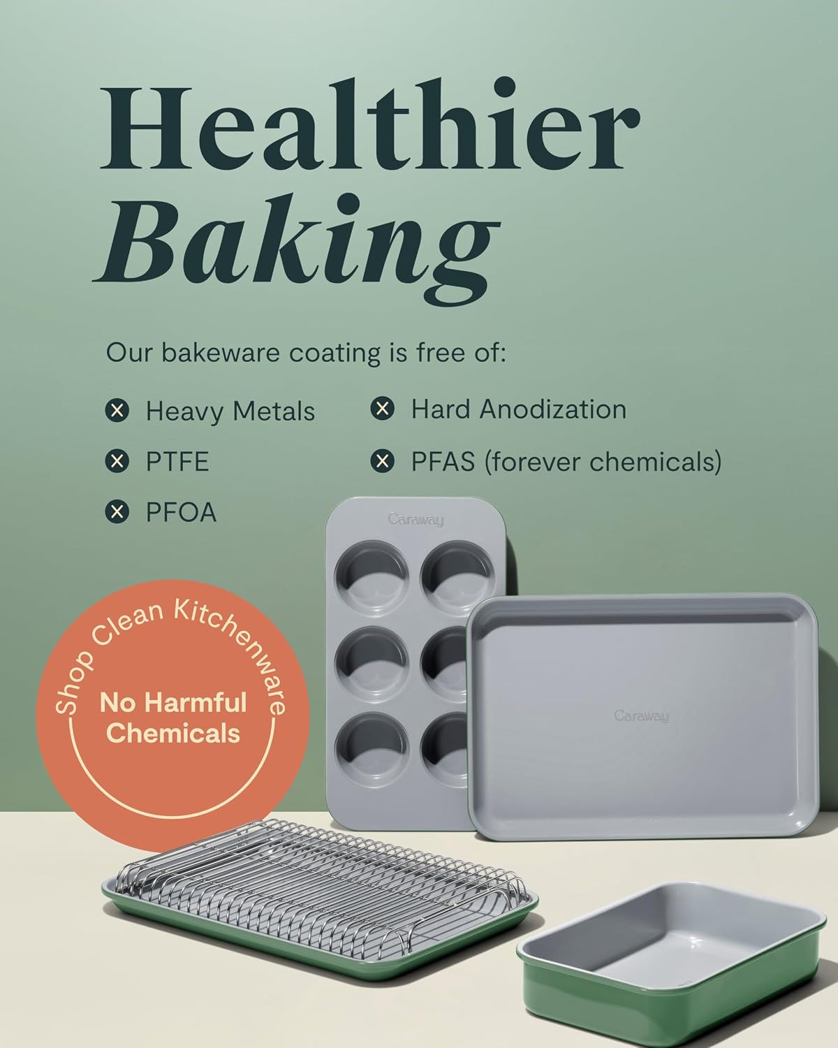 Caraway 6-Piece Ceramic-Coated Mini Bakeware Set