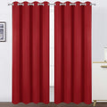 LEMOMO Blackout Curtains 52 x 84 inch/Bright Red Curtains Set of 2 by Lemomo