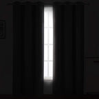 LEMOMO Frost Grey Blackout Curtains 34 x 84 Inch Length/Set of 2 Curtain - Image 3