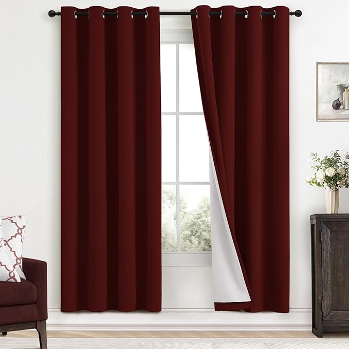 Yakamok Room Darkening 100% Blackout Curtains Grommet Window Treatments by Yakamok