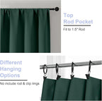 Simplebrand Ava Ever Green Blackout Curtains - Image 3