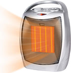 Portable Electric Space Heater 450W, Ceramic Room Heater with Tip-over and Overheat Protection, Fast Heating for Indoor Office Home, ETL Certified