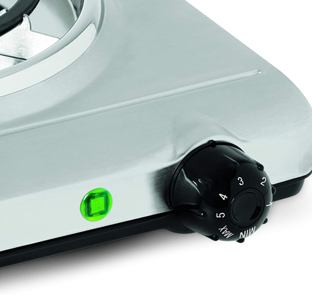 Salton Single Stainless Steel Coil Portable Electric Cooktop, 1.36 kg