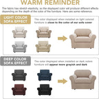 H.VERSAILTEX Armchair Slipcover Chair Cover 2 Piece Stretch Slipcovers - Image 4