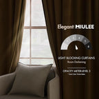 MIULEE Velvet Curtains 72 Inch Wide - Image 5
