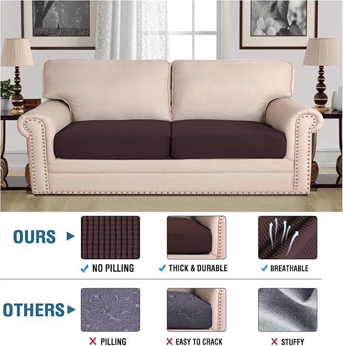 H.VERSAILTEX Super Stretch Individual Seat Cushion Covers - Image 2