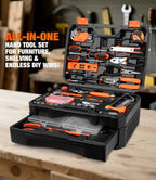 328-Piece Home Tool Kit with Detachable Drawer Storage Case