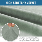 H.VERSAILTEX 1 Peice Stretch Velvet Sofa Covers - Image 3