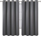 LEMOMO Frost Grey Blackout Curtains 66 x 63 Inch Length/Set of 2 Curtain - Image 2