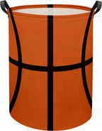 Basketball Kids Laundry hamper Hamper for Nursery Boy and Girl Storage Bin Organizer Room Decor for Home(Basketball Pattern)
