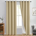Yakamok 100% Blackout Curtain Panels 96 inches Cold and Light Blocking Drapes by Yakamok