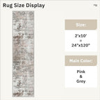Runner Rug 2x10 Washable Non-Slip Hallway Runner Rugs - Image 5