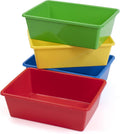 Humble Crew Plastic Storage Bins for Kids, Large Removable Toy Organizer